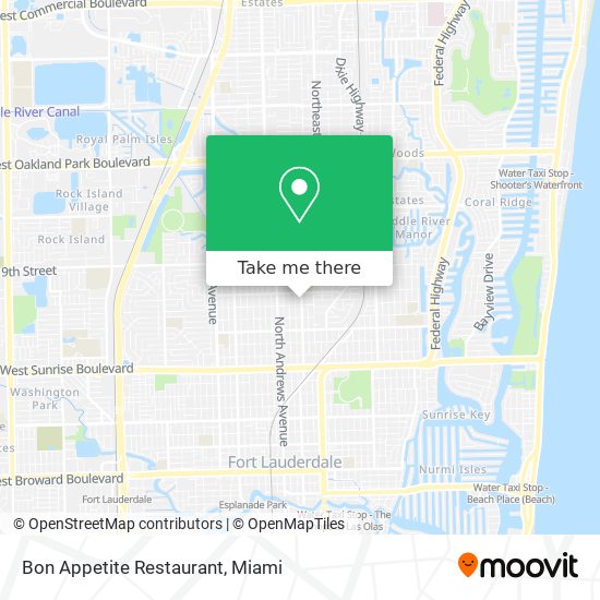 Mapa de Bon Appetite Restaurant