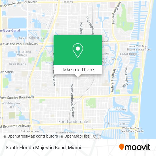 South Florida Majestic Band map