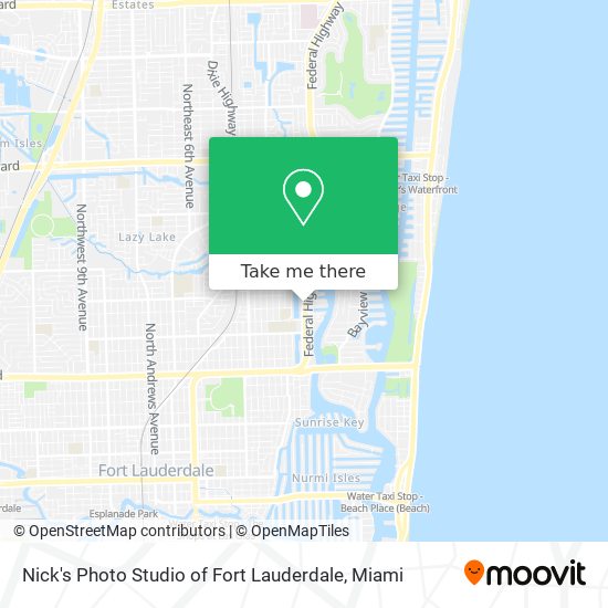 Mapa de Nick's Photo Studio of Fort Lauderdale