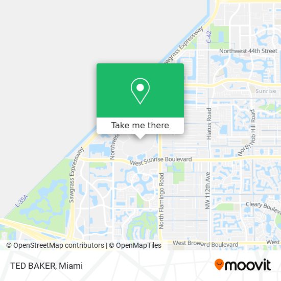 Mapa de TED BAKER