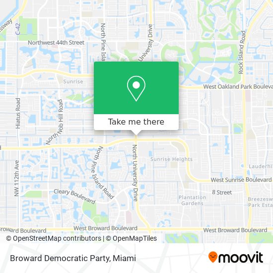Broward Democratic Party map
