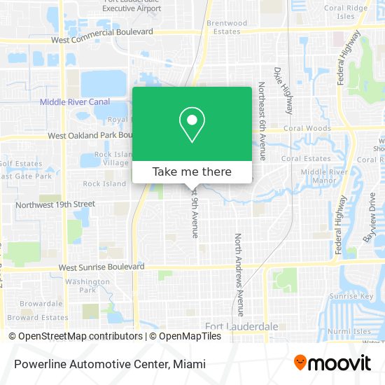 Powerline Automotive Center map