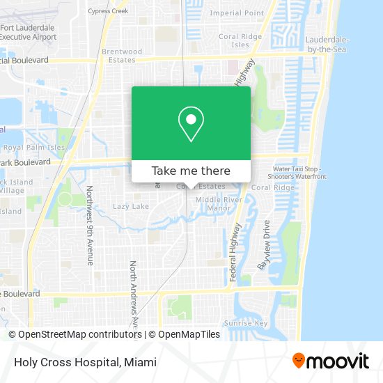 Holy Cross Hospital map