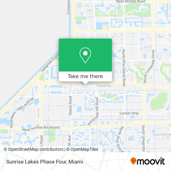 Mapa de Sunrise Lakes Phase Four