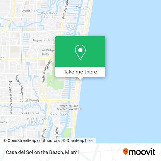 Mapa de Casa del Sol on the Beach