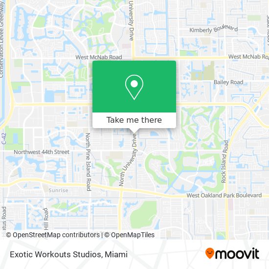 Mapa de Exotic Workouts Studios