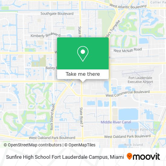 Sunfire High School Fort Lauderdale Campus map