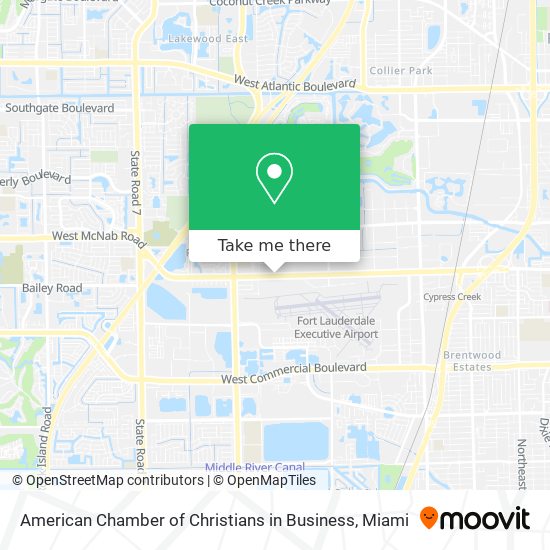 American Chamber of Christians in Business map