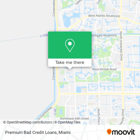 Premium Bad Credit Loans map