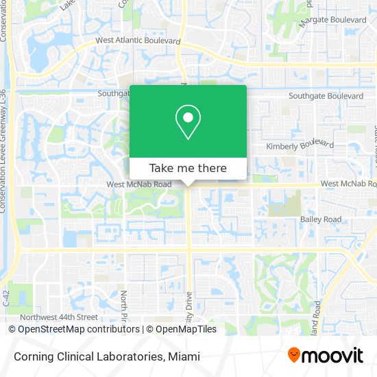 Mapa de Corning Clinical Laboratories