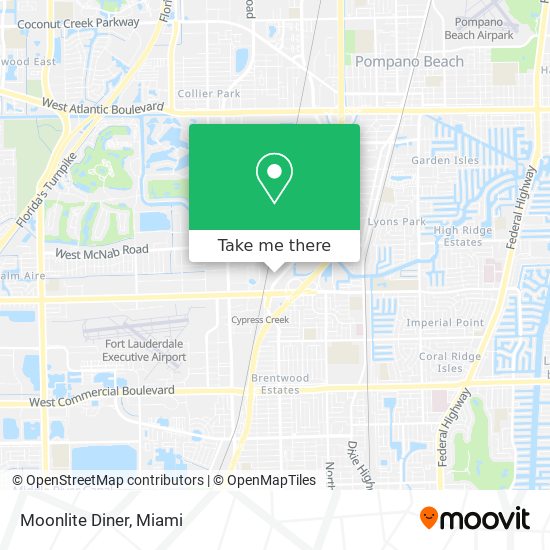 Moonlite Diner map
