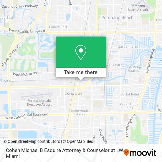 Mapa de Cohen Michael B Esquire Attorney & Counselor at LW