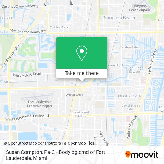 Mapa de Susan Compton, Pa-C - Bodylogicmd of Fort Lauderdale