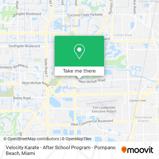 Velocity Karate - After School Program - Pompano Beach map