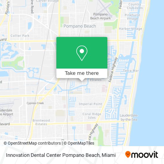 Innovation Dental Center Pompano Beach map