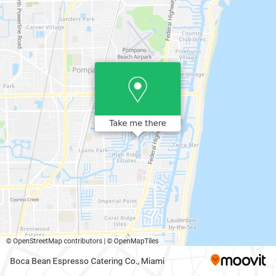 Mapa de Boca Bean Espresso Catering Co.