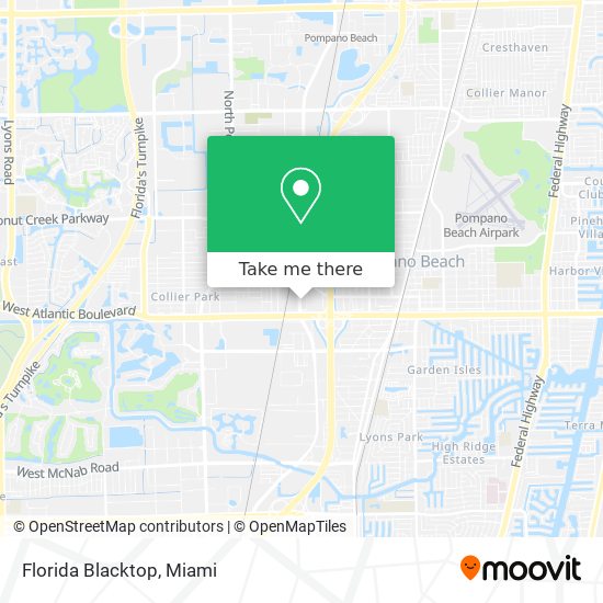 Mapa de Florida Blacktop