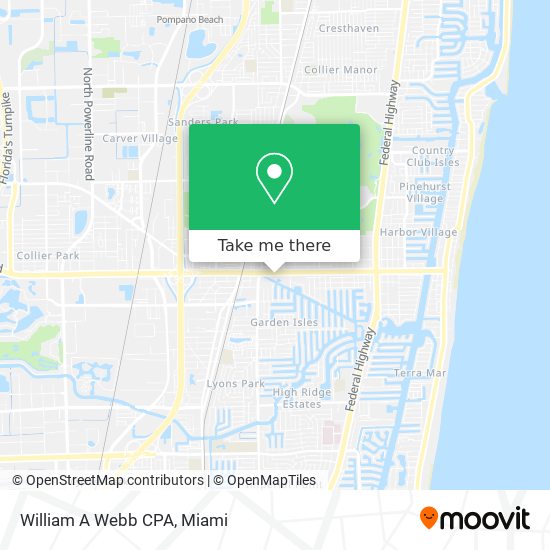 William A Webb CPA map