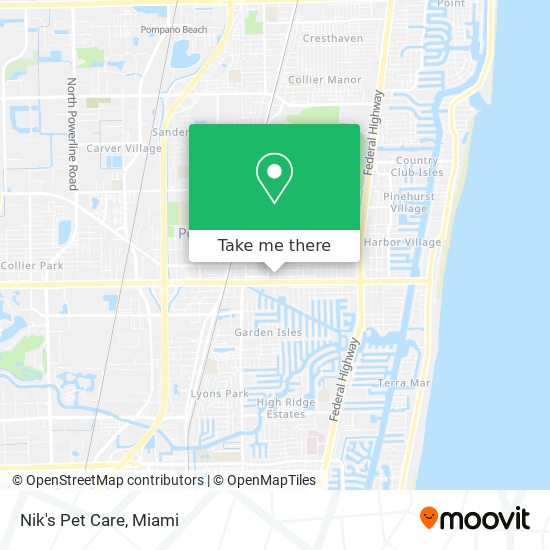 Nik's Pet Care map