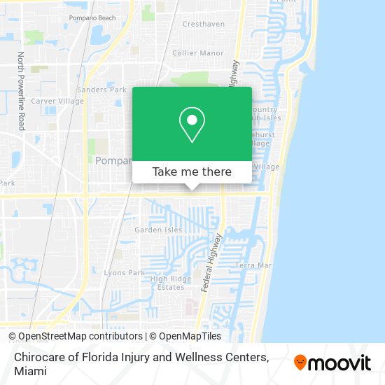 Chirocare of Florida Injury and Wellness Centers map