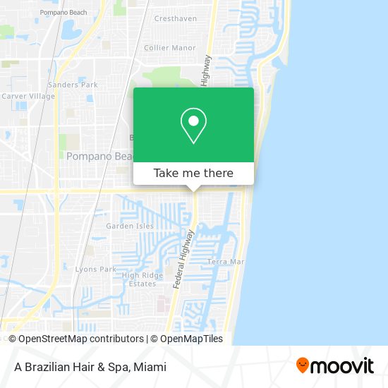 A Brazilian Hair & Spa map