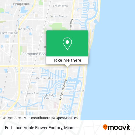 Fort Lauderdale Flower Factory map