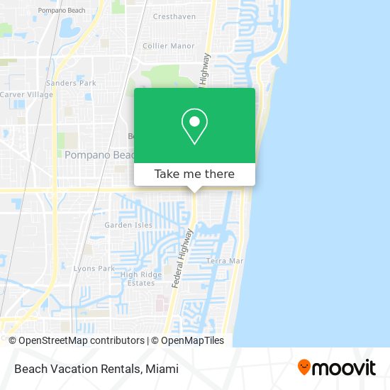 Beach Vacation Rentals map