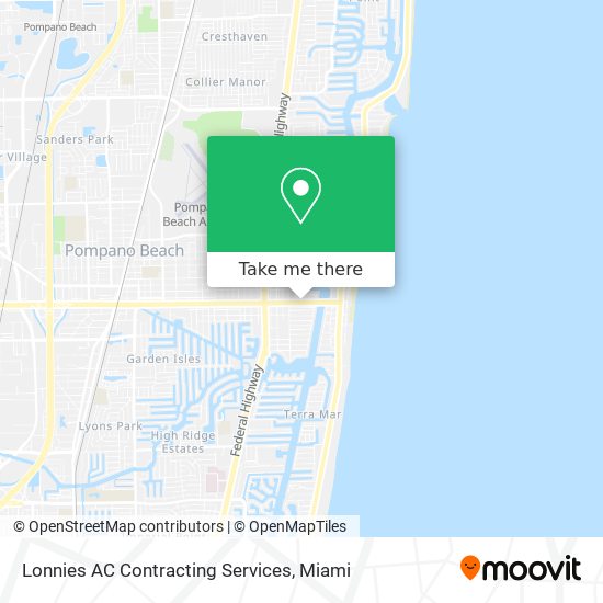 Lonnies AC Contracting Services map