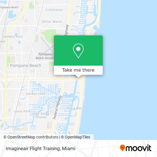 Imagineair Flight Training map