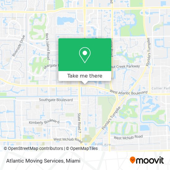 Atlantic Moving Services map