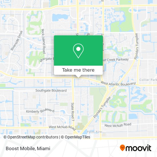 Mapa de Boost Mobile