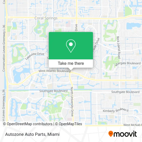 Autozone Auto Parts map