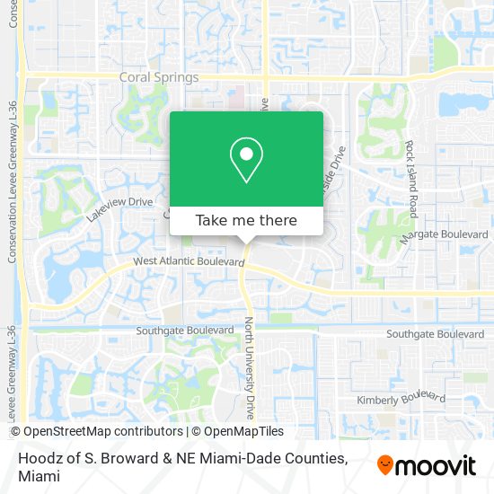 Mapa de Hoodz of S. Broward & NE Miami-Dade Counties