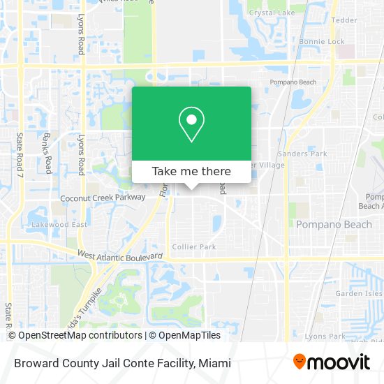 Broward County Jail Conte Facility map