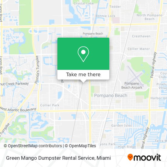 Green Mango Dumpster Rental Service map