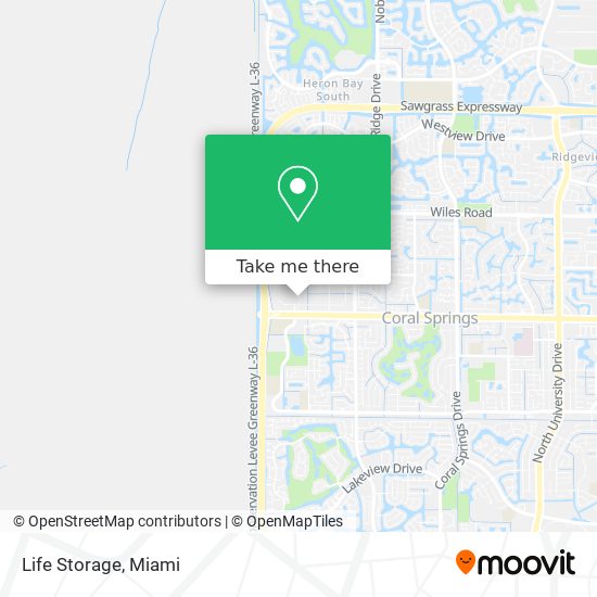 Mapa de Life Storage