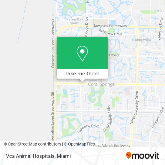 Vca Animal Hospitals map