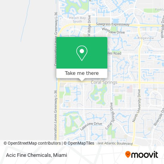 Mapa de Acic Fine Chemicals