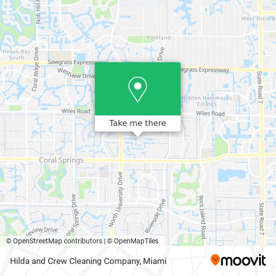 Hilda and Crew Cleaning Company map