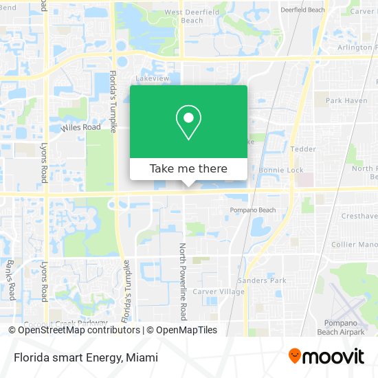 Mapa de Florida smart Energy
