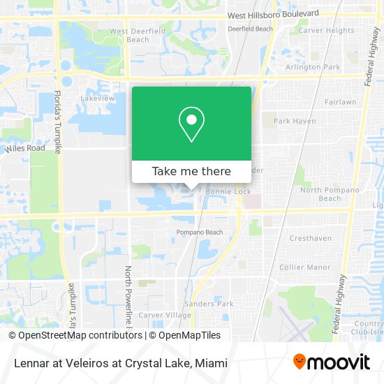 Lennar at Veleiros at Crystal Lake map