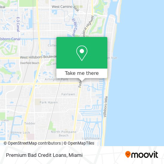 Premium Bad Credit Loans map