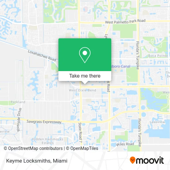 Keyme Locksmiths map