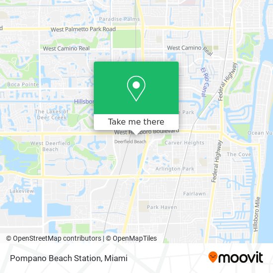 Pompano Beach Station map