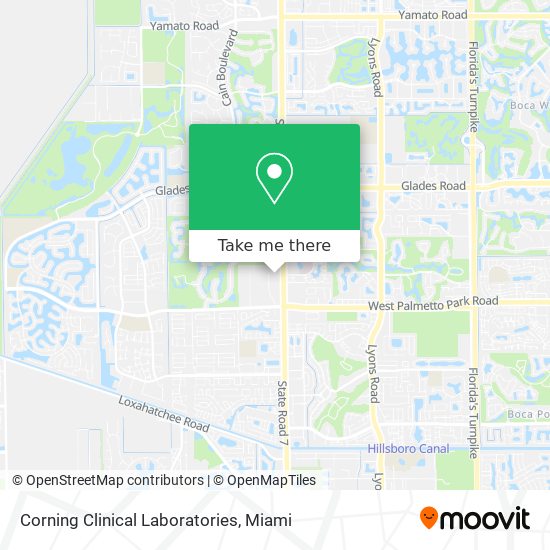 Mapa de Corning Clinical Laboratories