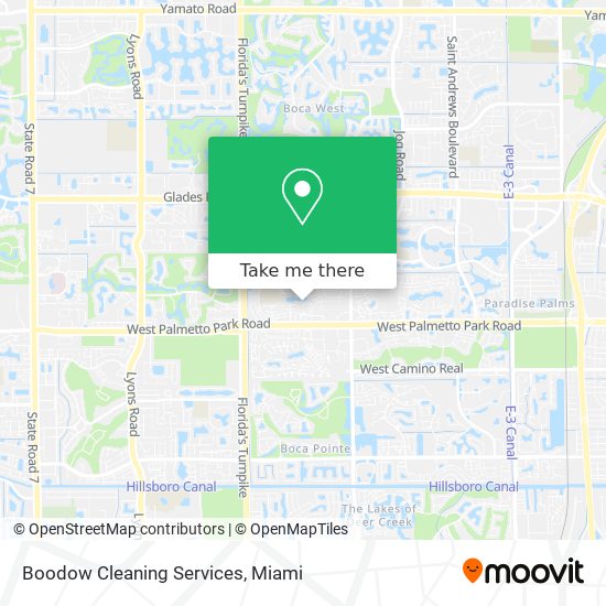 Mapa de Boodow Cleaning Services