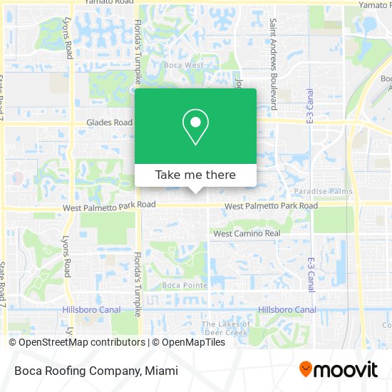 Boca Roofing Company map