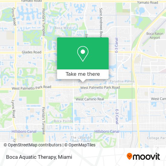 Boca Aquatic Therapy map