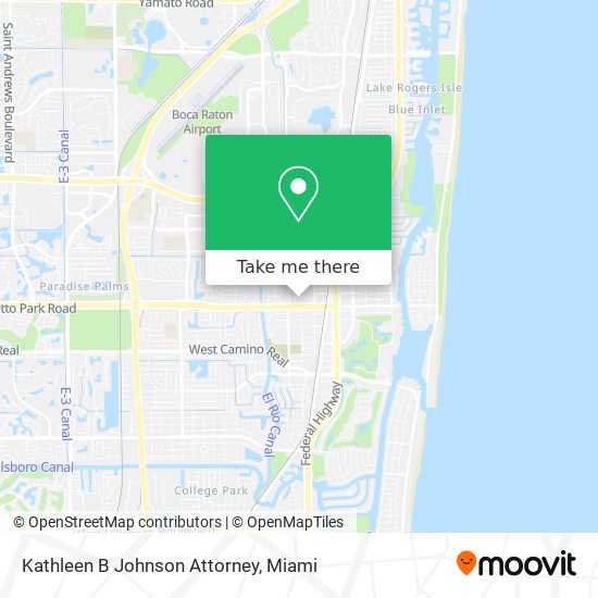 Kathleen B Johnson Attorney map