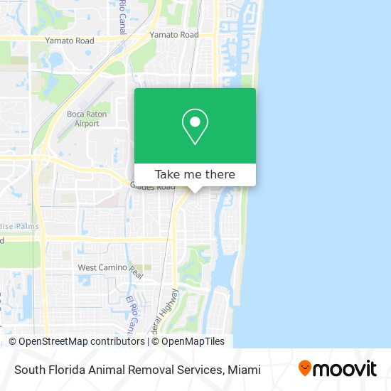 Mapa de South Florida Animal Removal Services